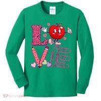 Cute Valentines Day Teacher Love Kids Long Sleeve Shirt thumb 0