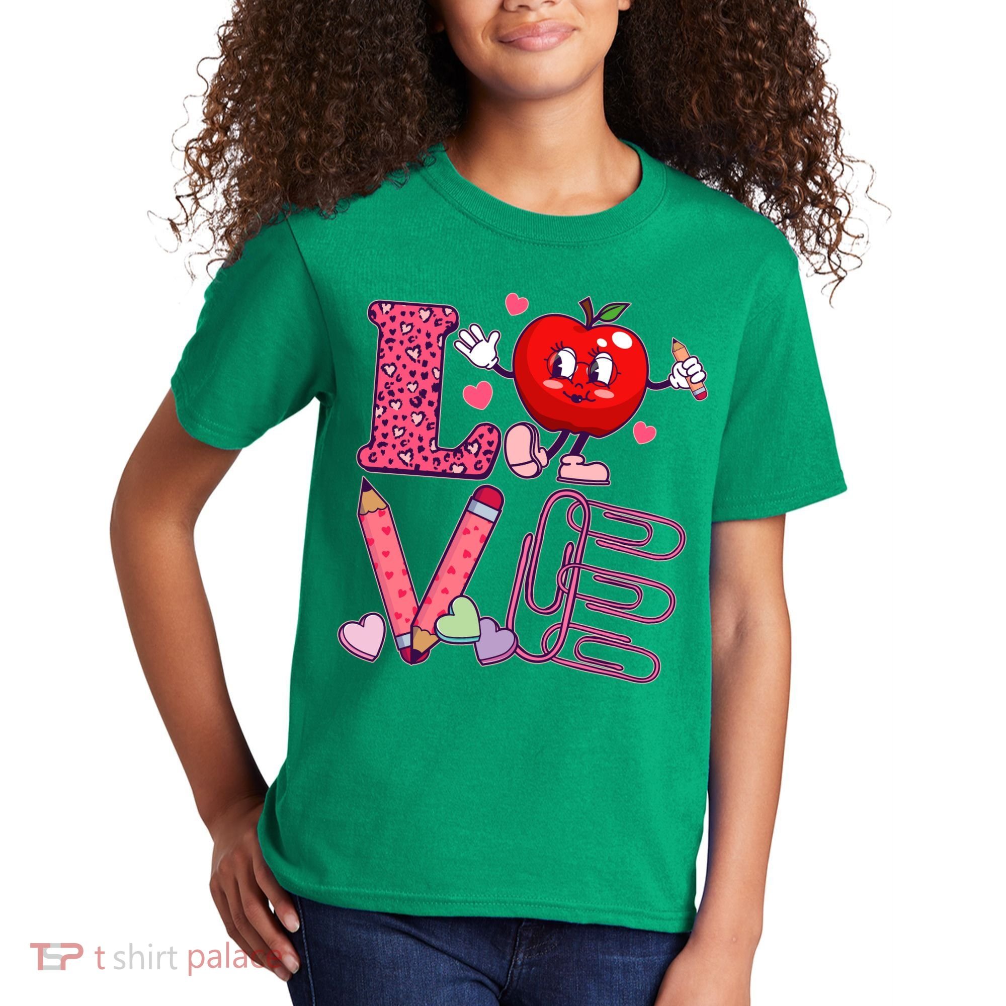 Cute Valentines Day Teacher Love Kids T-Shirt