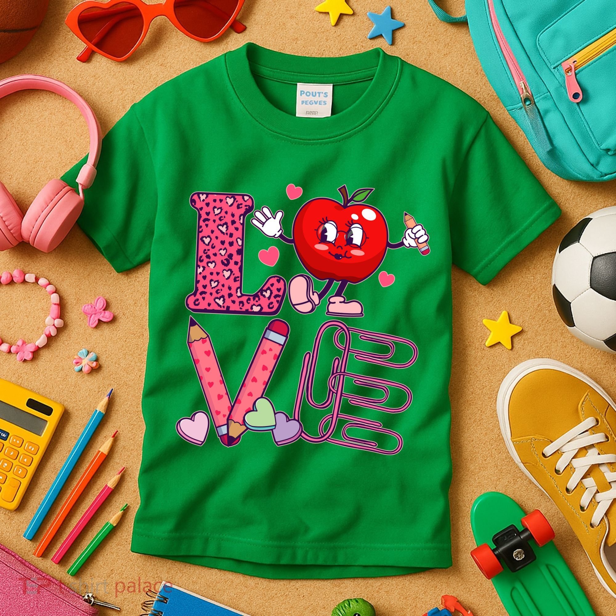 Cute Valentines Day Teacher Love Kids T-Shirt
