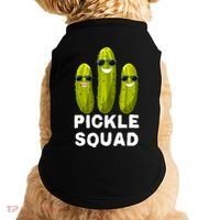 Cute Vegan Dill Pickle Costume Adult Pickle Squad Gift Doggie Tank thumb 0