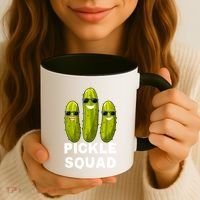 Cute Vegan Dill Pickle Costume Adult Pickle Squad Gift Coffee Mug thumb 3