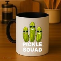 Cute Vegan Dill Pickle Costume Adult Pickle Squad Gift Coffee Mug thumb 4