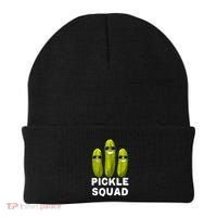 Cute Vegan Dill Pickle Costume Adult Pickle Squad Gift Beanie thumb 0