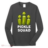Cute Vegan Dill Pickle Costume Adult Pickle Squad Gift Long Sleeve Shirt thumb 0