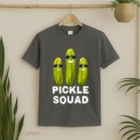 Cute Vegan Dill Pickle Costume Adult Pickle Squad Gift T-Shirt thumb 2