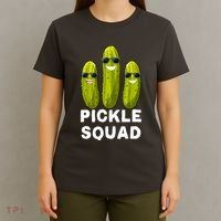Cute Vegan Dill Pickle Costume Adult Pickle Squad Gift T-Shirt thumb 4