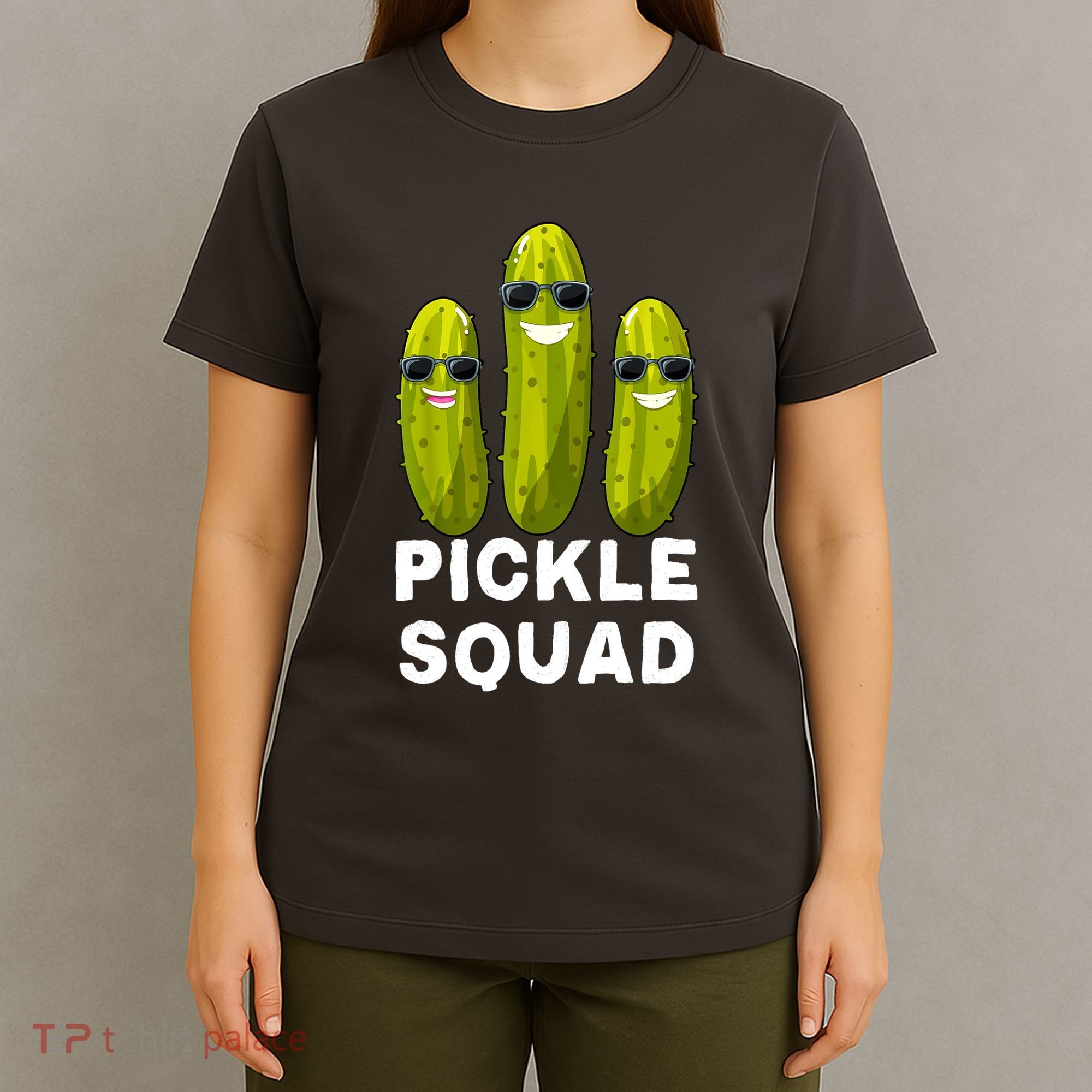 Cute Vegan Dill Pickle Costume Adult Pickle Squad Gift T-Shirt
