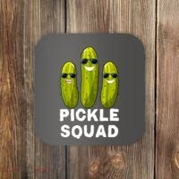 Cute Vegan Dill Pickle Costume Adult Pickle Squad Gift Coaster thumb 0