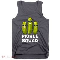 Cute Vegan Dill Pickle Costume Adult Pickle Squad Gift Tank Top thumb 0