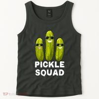 Cute Vegan Dill Pickle Costume Adult Pickle Squad Gift Tank Top thumb 2