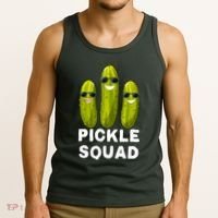 Cute Vegan Dill Pickle Costume Adult Pickle Squad Gift Tank Top thumb 3