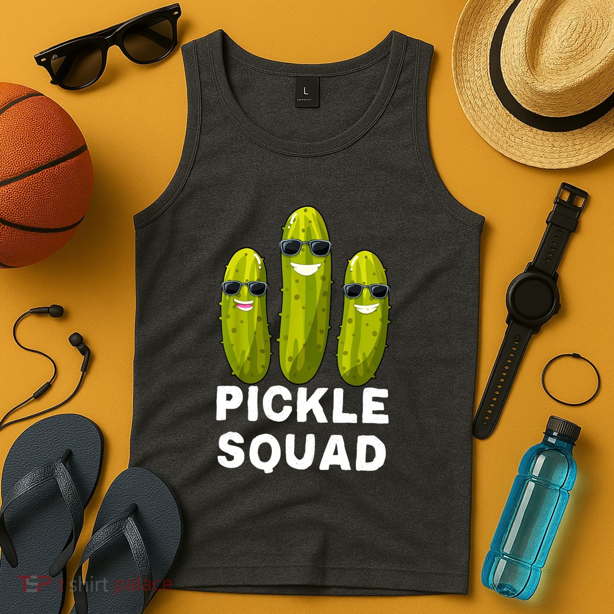 Cute Vegan Dill Pickle Costume Adult Pickle Squad Gift Tank Top
