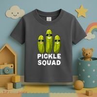 Cute Vegan Dill Pickle Costume Adult Pickle Squad Gift Toddler T-Shirt thumb 3