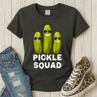 Cute Vegan Dill Pickle Costume Adult Pickle Squad Gift Women's T-Shirt thumb 3