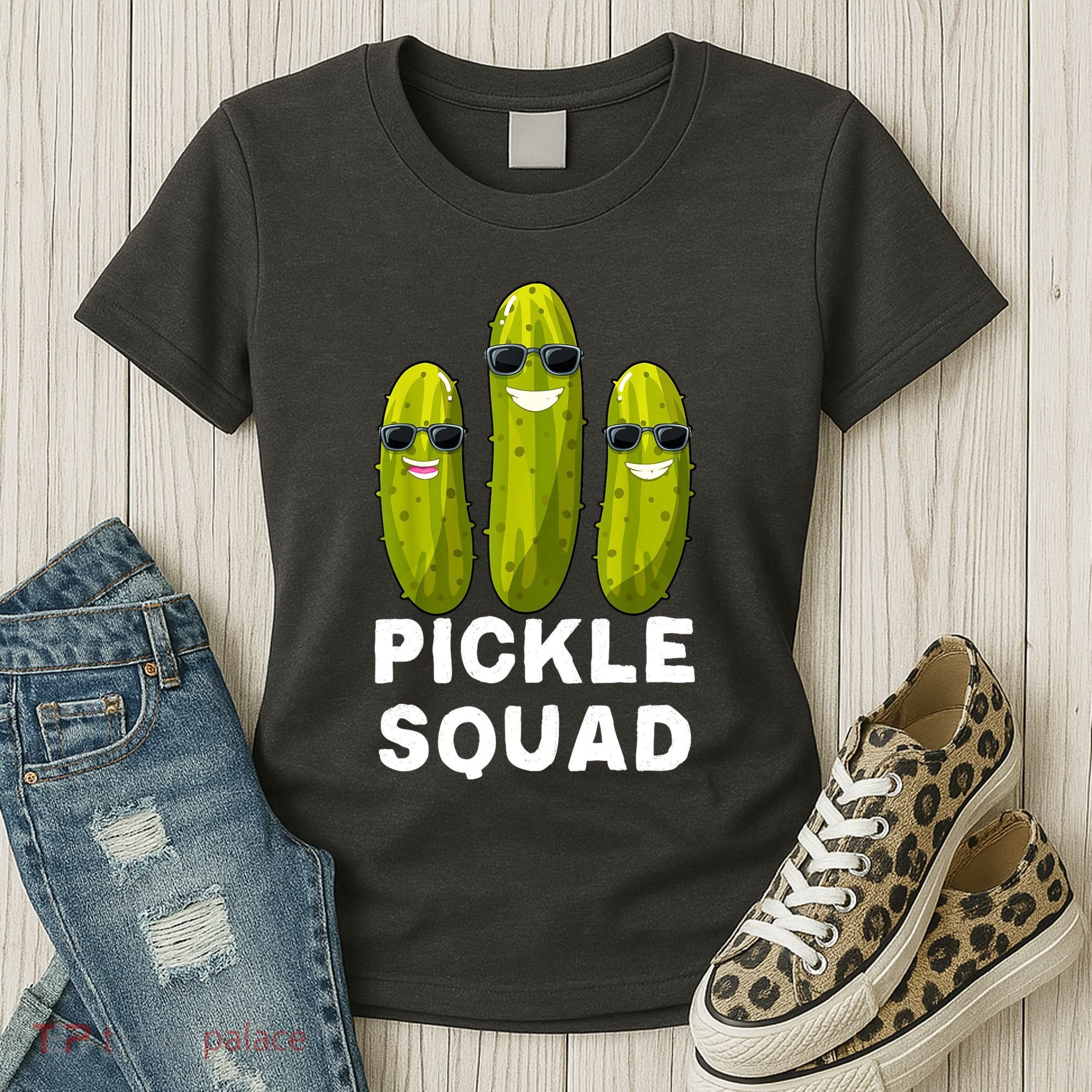 Cute Vegan Dill Pickle Costume Adult Pickle Squad Gift Women's T-Shirt