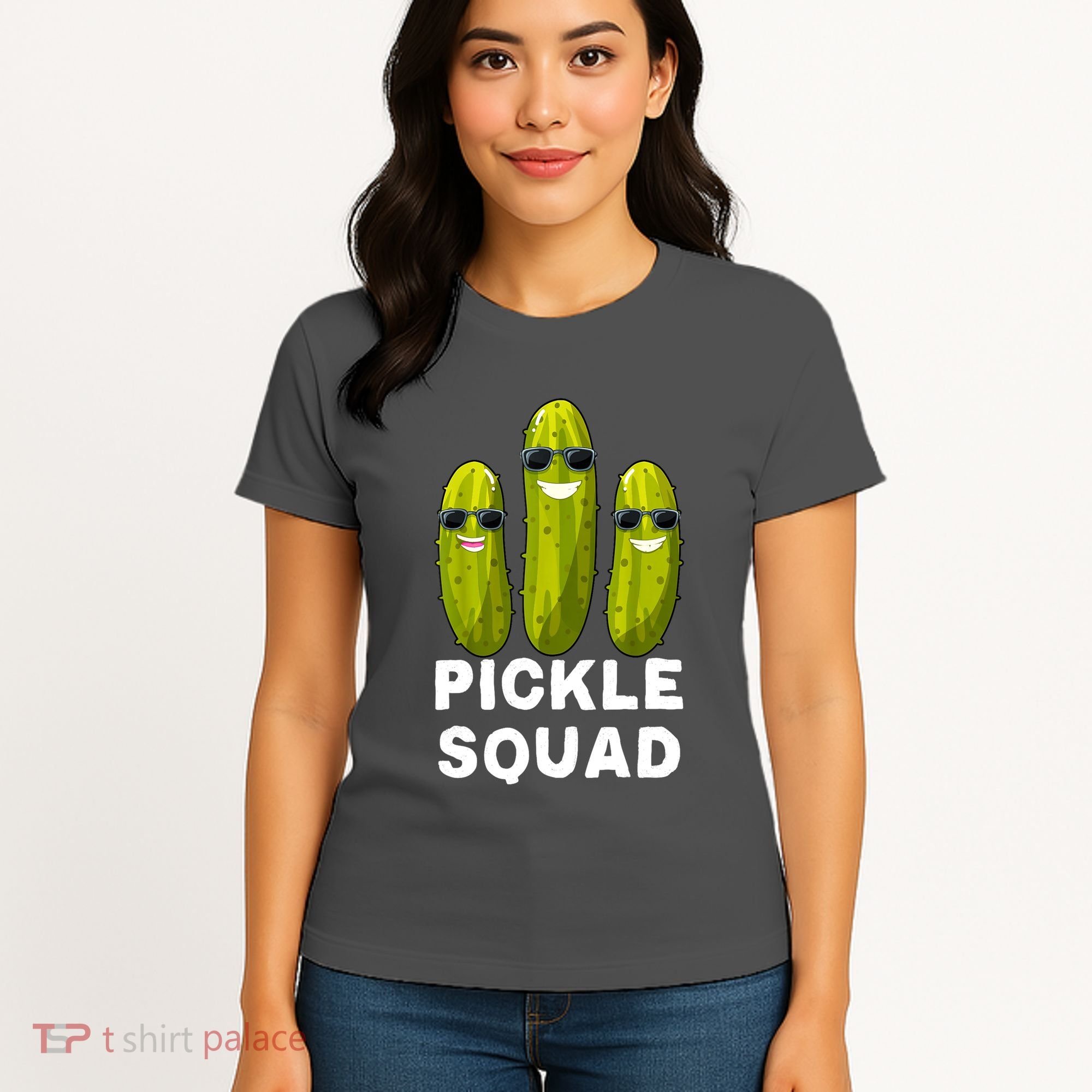 Cute Vegan Dill Pickle Costume Adult Pickle Squad Gift Women's T-Shirt