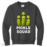 Cute Vegan Dill Pickle Costume Adult Pickle Squad Gift Kids Sweatshirt thumb 0