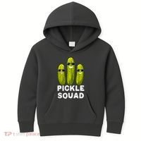 Cute Vegan Dill Pickle Costume Adult Pickle Squad Gift Kids Hoodie thumb 0