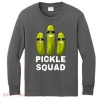 Cute Vegan Dill Pickle Costume Adult Pickle Squad Gift Kids Long Sleeve Shirt thumb 0