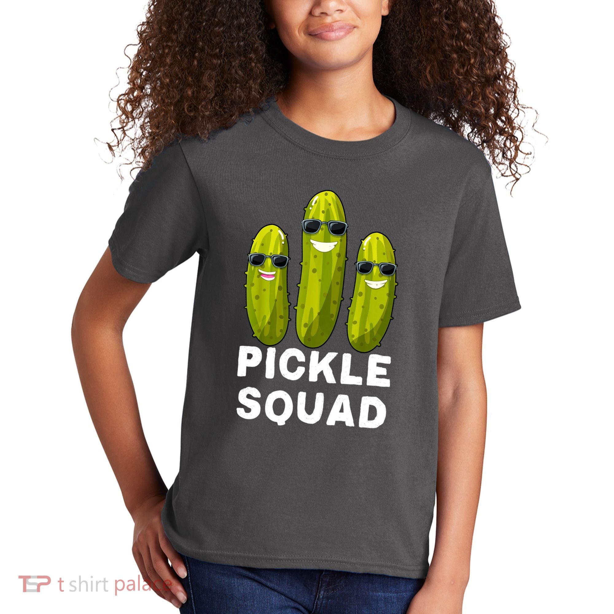 Cute Vegan Dill Pickle Costume Adult Pickle Squad Gift Kids T-Shirt