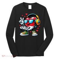 Cool Valentine's Day Gamer Heart Love Gaming Long Sleeve Shirt thumb 0