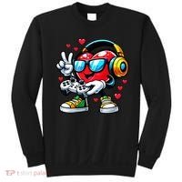 Cool Valentine's Day Gamer Heart Love Gaming Sweatshirt thumb 0