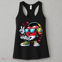 Cool Valentine's Day Gamer Heart Love Gaming Women's Tank Top thumb 3
