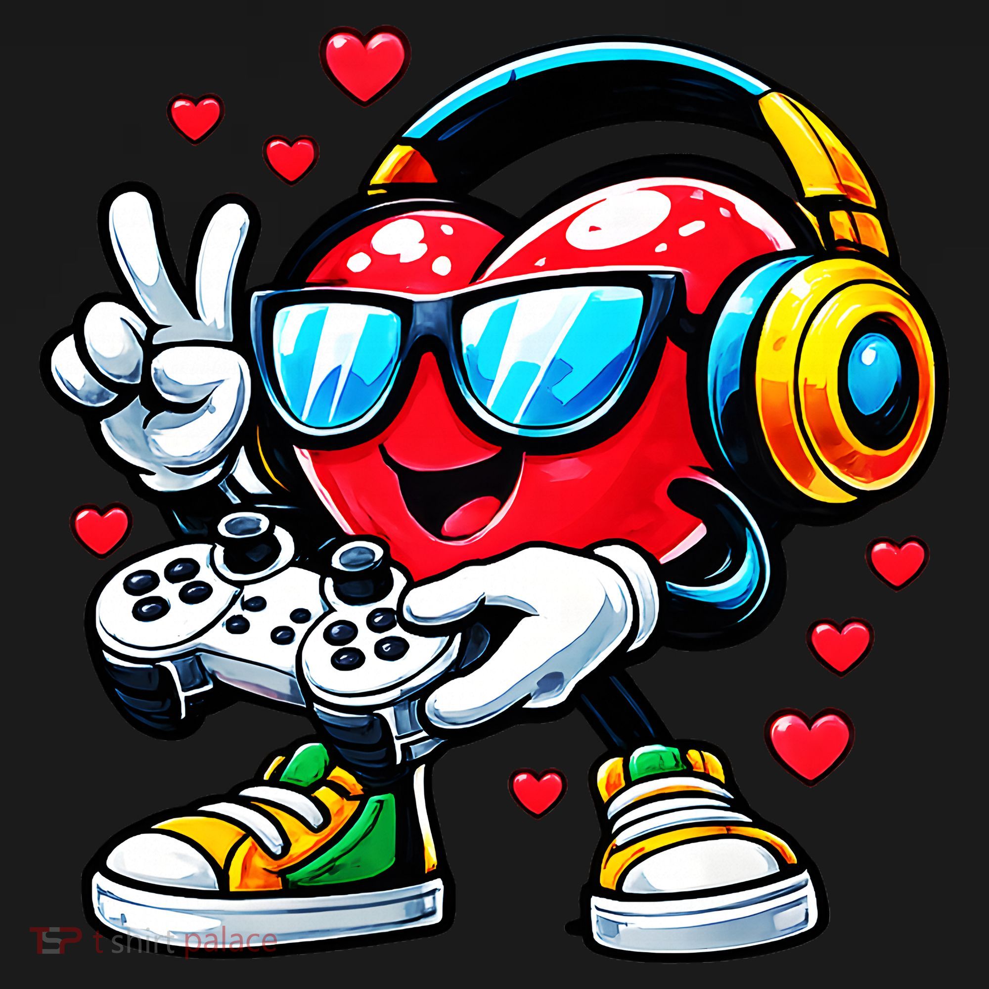 Cool Valentine's Day Gamer Heart Love Gaming Women's Tank Top