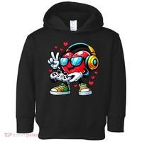 Cool Valentine's Day Gamer Heart Love Gaming Toddler Hoodie thumb 0