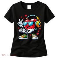 Cool Valentine's Day Gamer Heart Love Gaming Women's T-Shirt thumb 0
