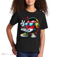 Cool Valentine's Day Gamer Heart Love Gaming Kids T-Shirt thumb 2