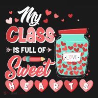 Cute Valentines Day My Class Is Full Of Sweet Hearts Polo thumb 3