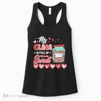 Cute Valentines Day My Class Is Full Of Sweet Hearts Women's Tank Top thumb 0