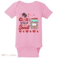 Cute Valentines Day My Class Is Full Of Sweet Hearts Baby Bodysuit thumb 0