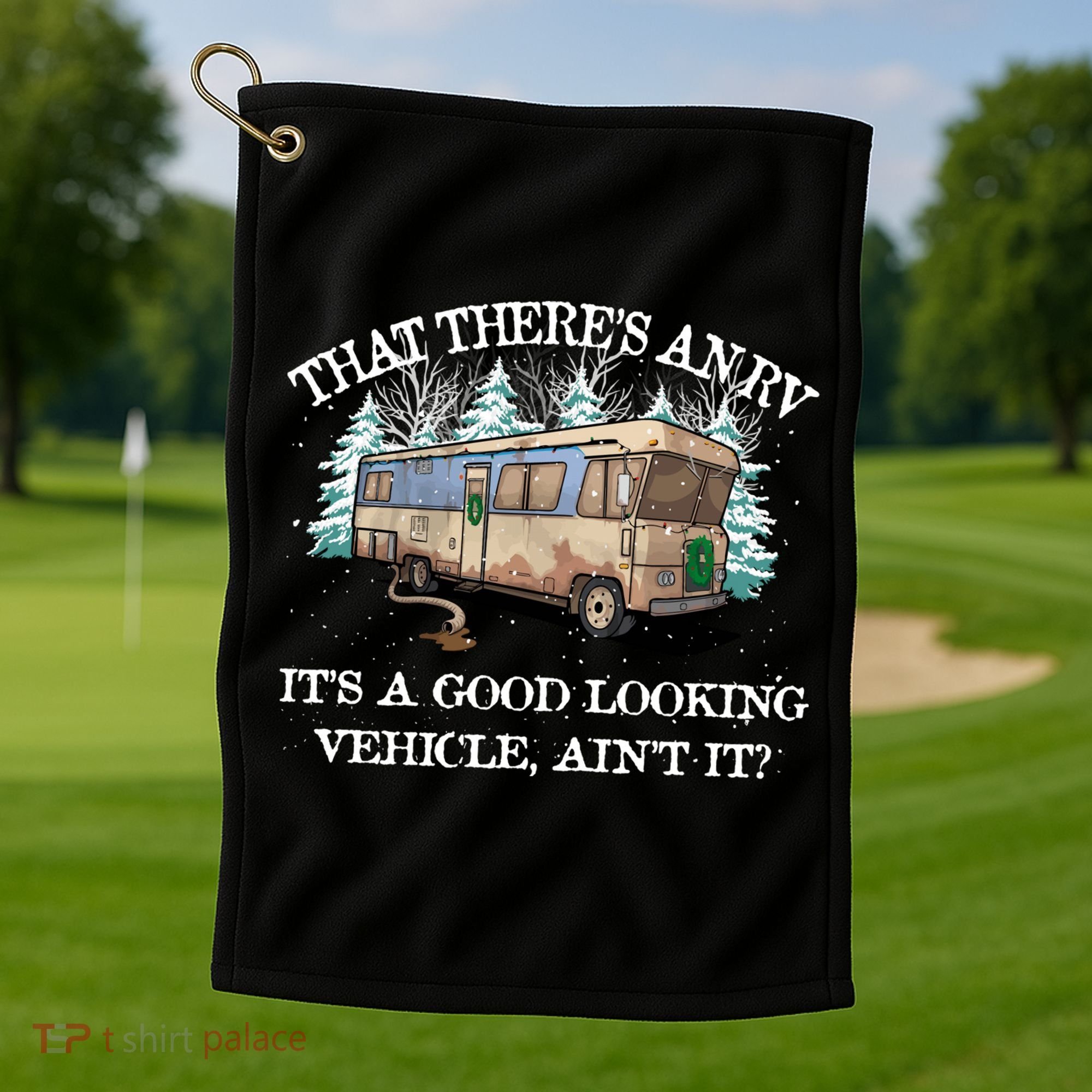Christmas Vacation Eddie's Rv Golf Towel