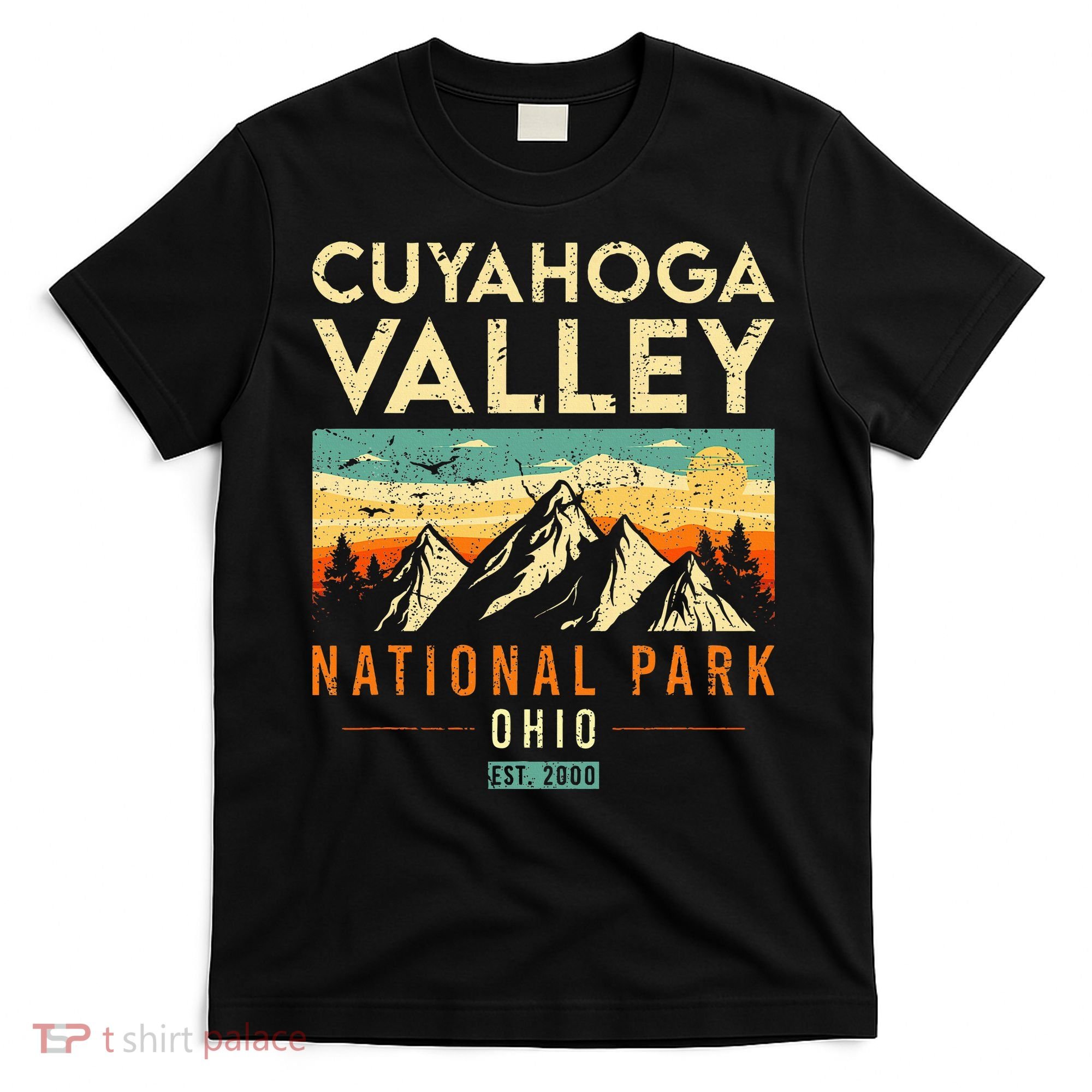 Cuyahoga Valley Est. 2000 Vintage Retro Ohio National Park T-Shirt