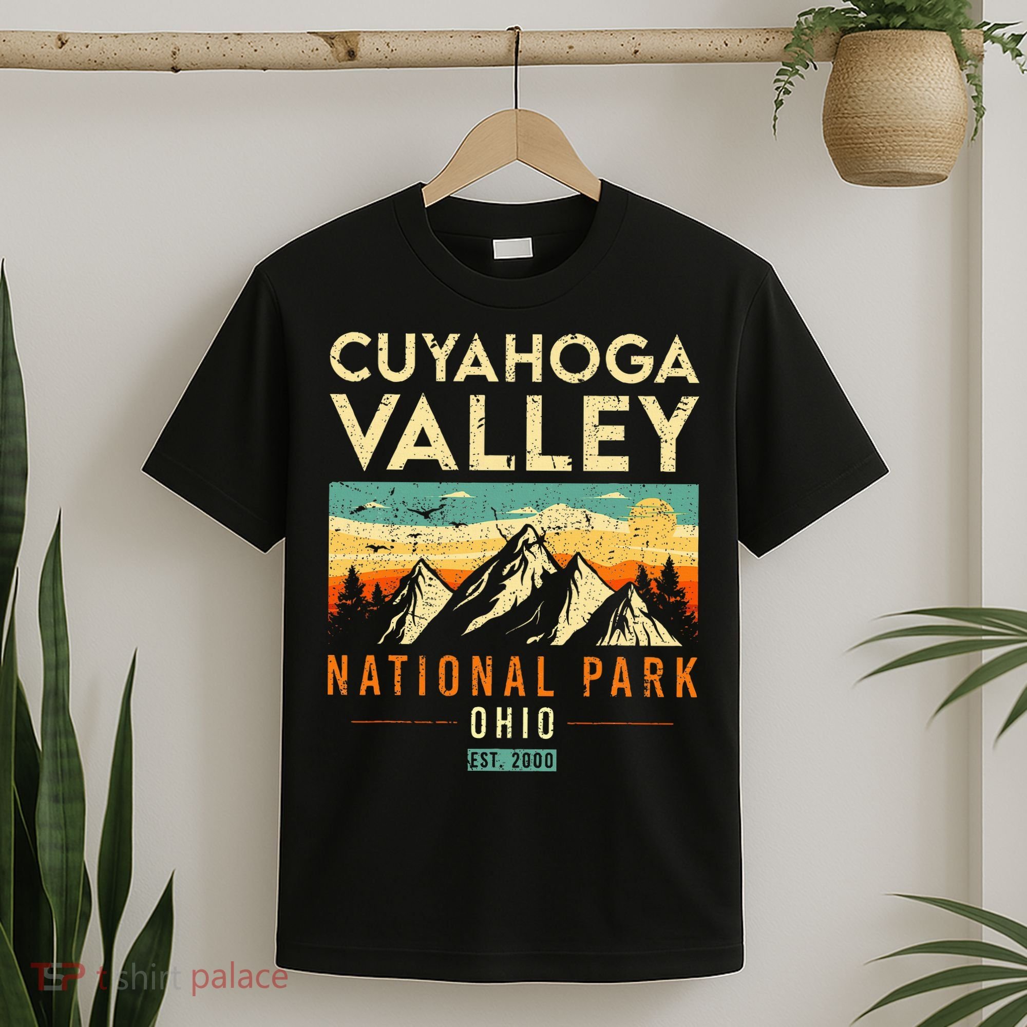 Cuyahoga Valley Est. 2000 Vintage Retro Ohio National Park T-Shirt