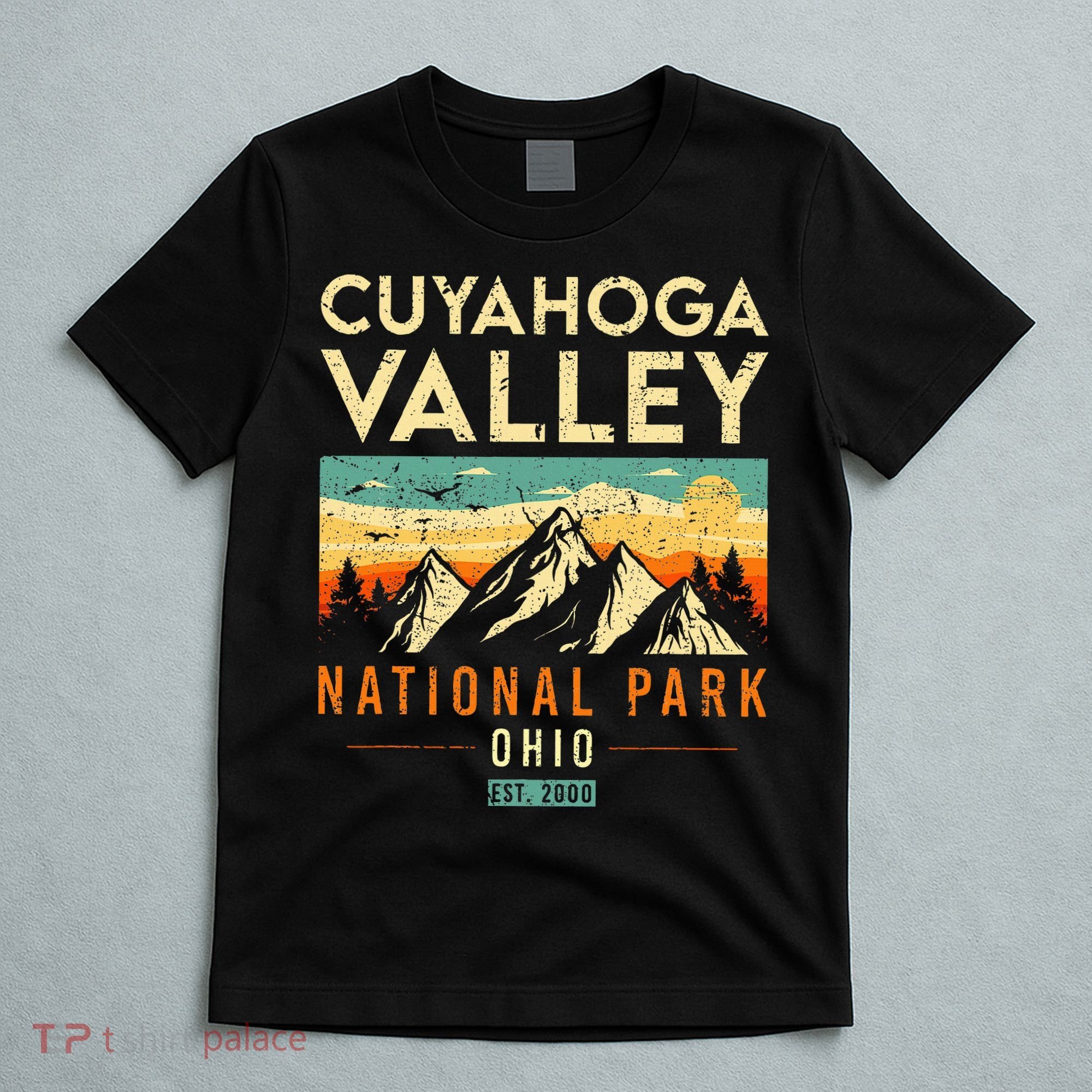 Cuyahoga Valley Est. 2000 Vintage Retro Ohio National Park T-Shirt