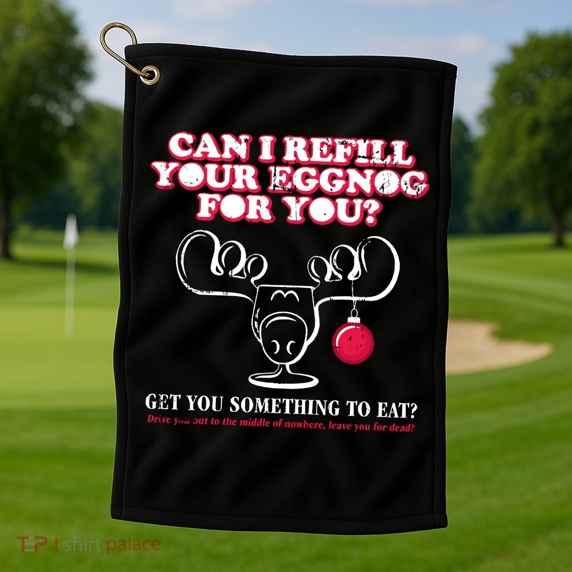 Christmas Vacation Eggnog Golf Towel