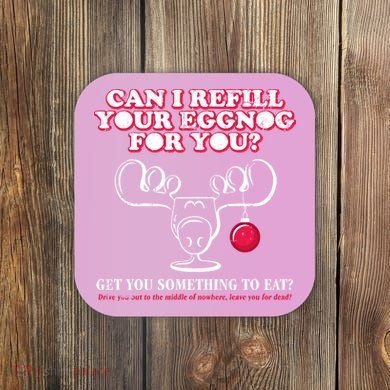 Christmas Vacation Eggnog Coaster