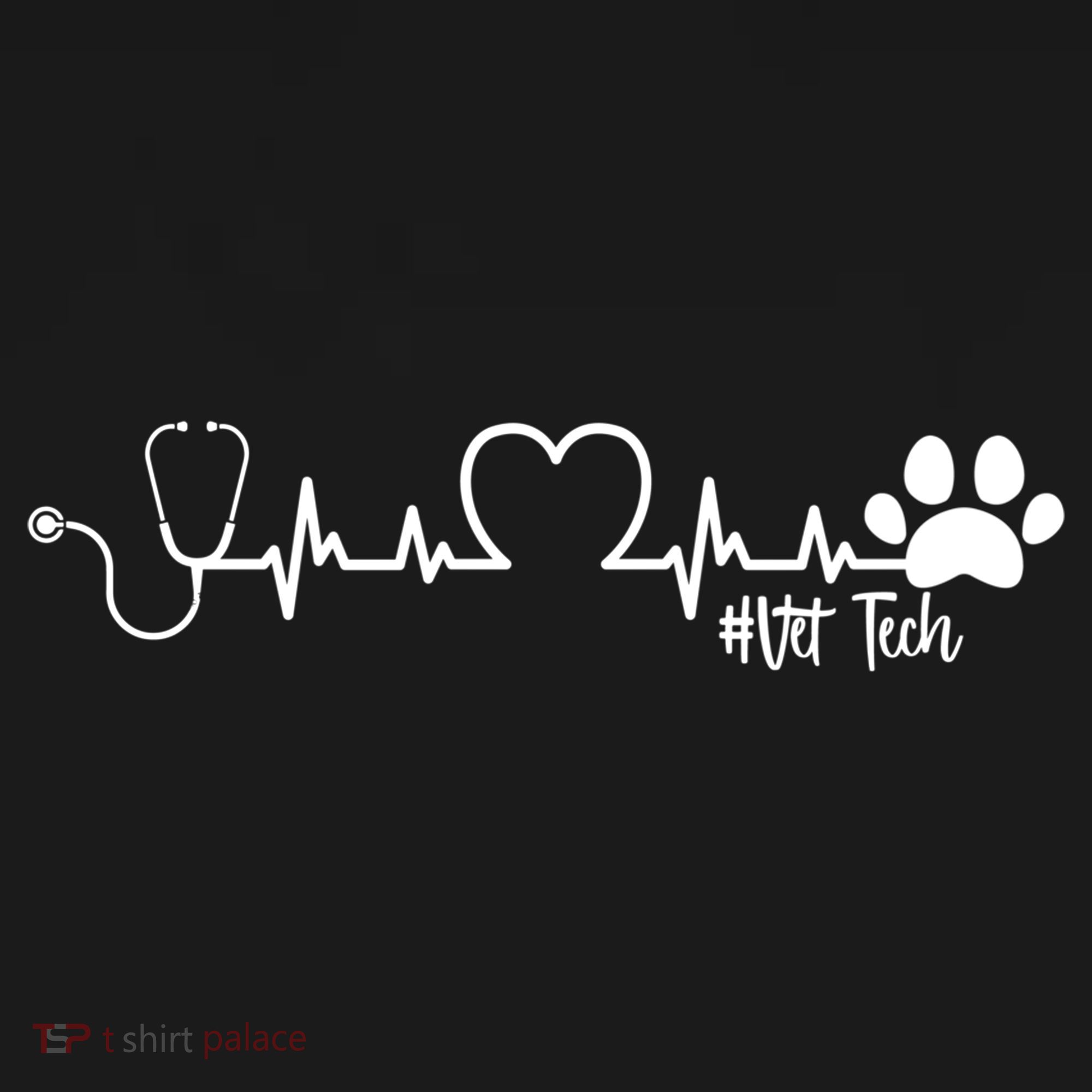 Cute Veterinarian Funny Gift Rainbow Paw Print Heartbeat Vet Tech Gift Women's Hoodie