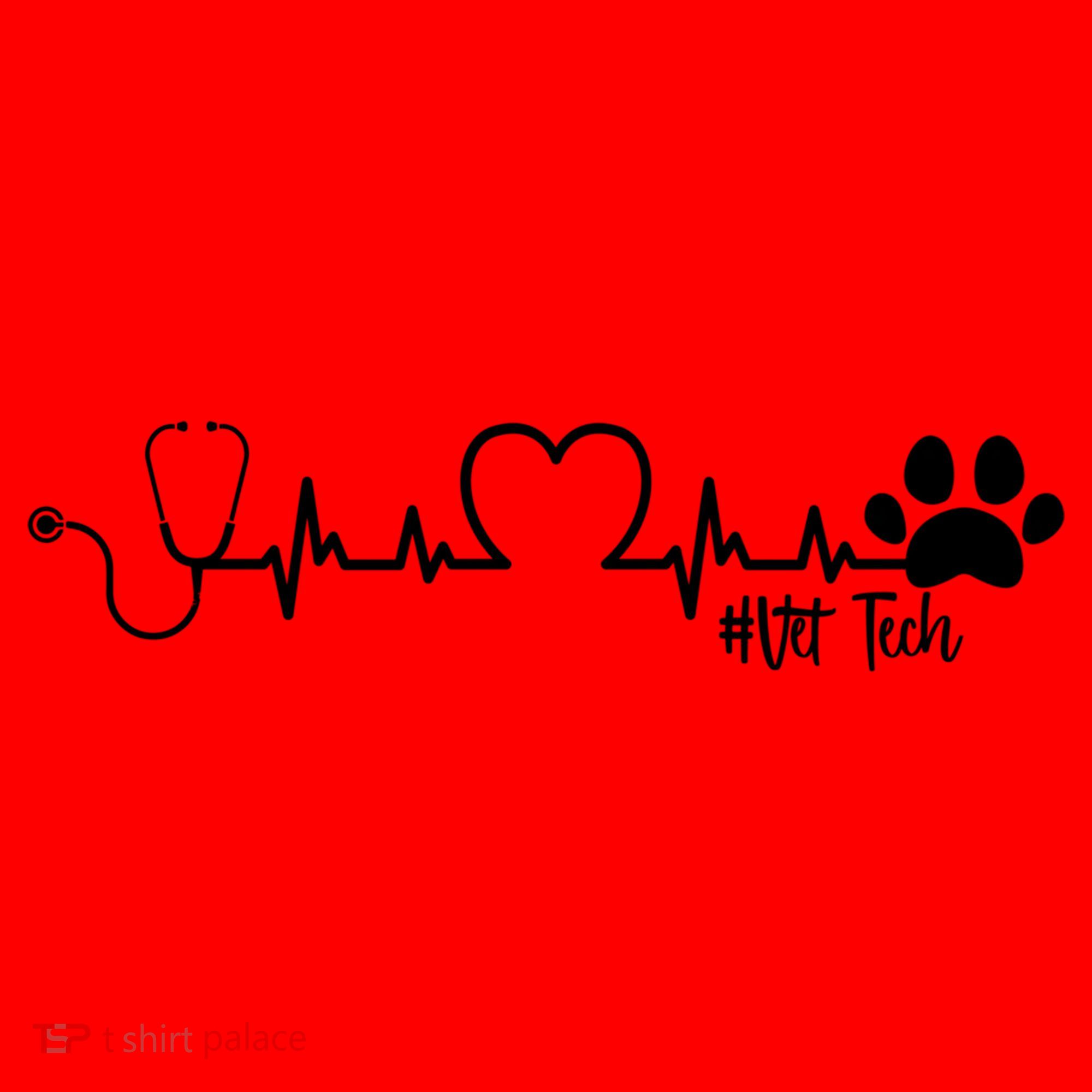 Cute Veterinarian Funny Gift Rainbow Paw Print Heartbeat Vet Tech Gift Santa Hat