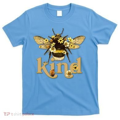 Cute Vintage Floral Bee Kind T-Shirt