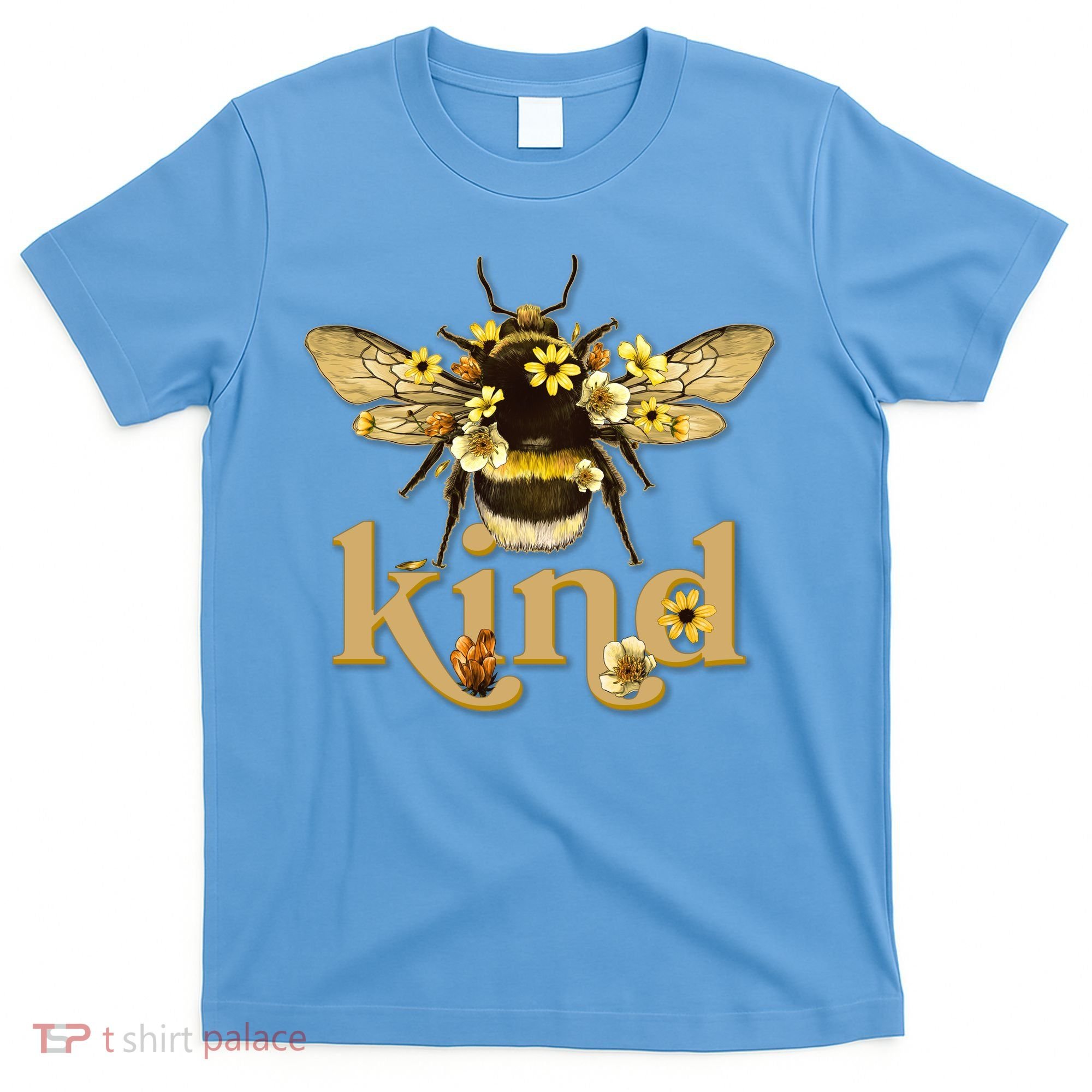 Cute Vintage Floral Bee Kind T-Shirt