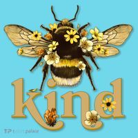 Cute Vintage Floral Bee Kind T-Shirt thumb 6
