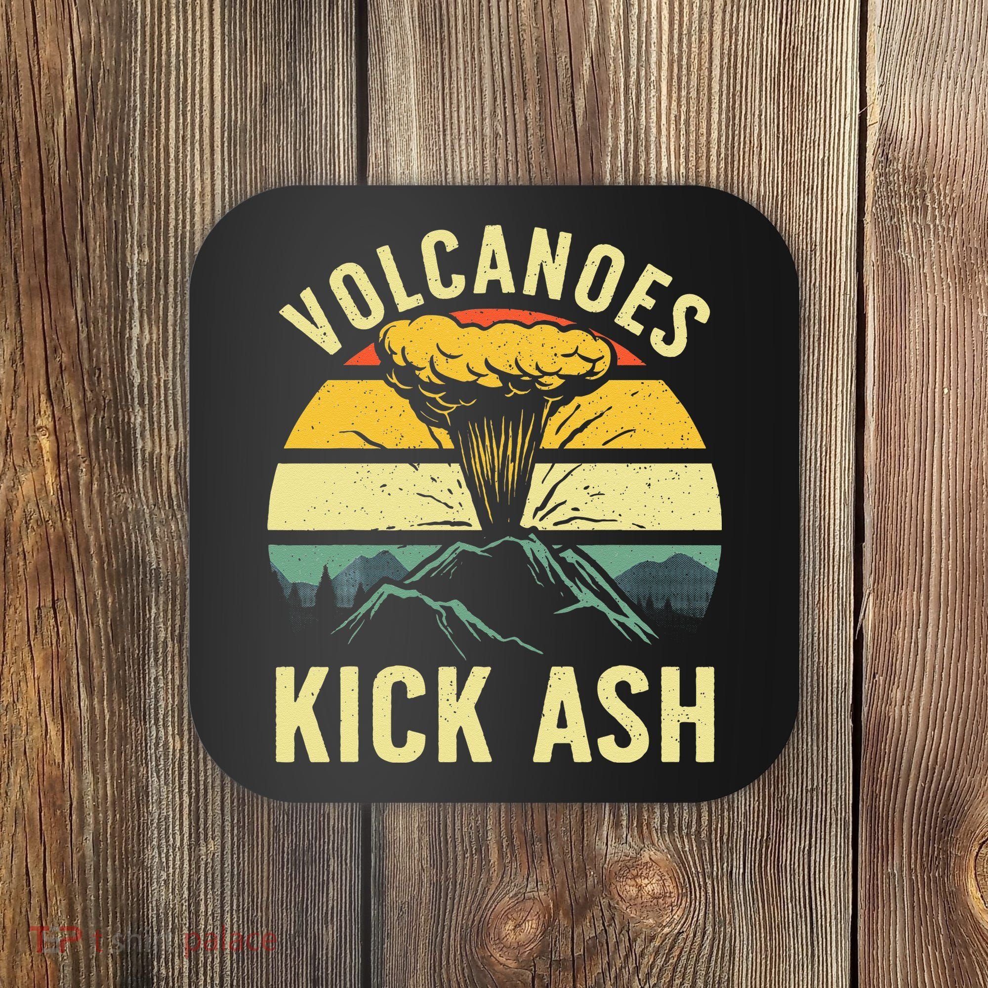Cool Volcano For Men Women Kids Volcanic Ash Volcano Lover Coaster