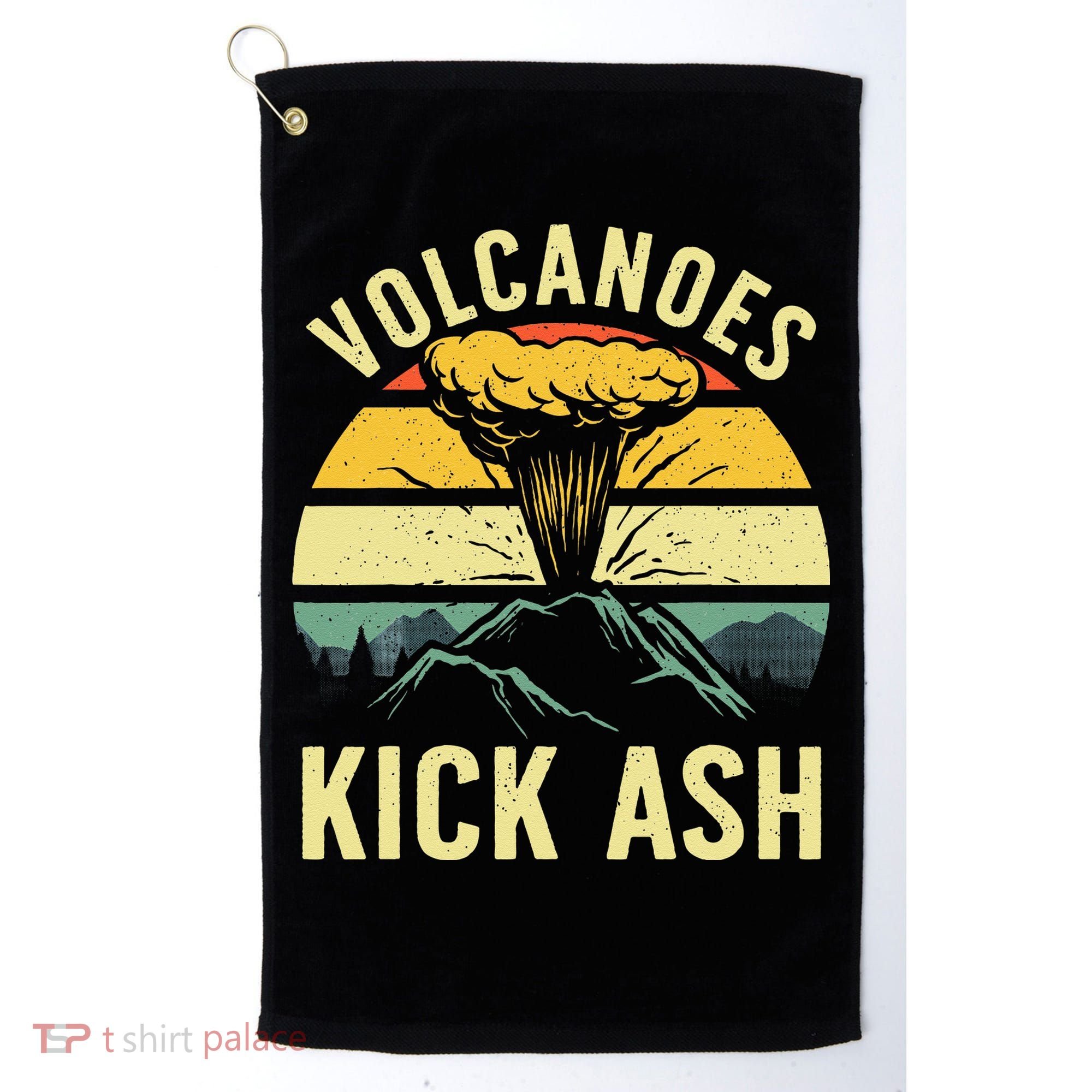 Cool Volcano For Men Women Kids Volcanic Ash Volcano Lover Golf Towel