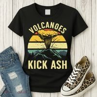 Cool Volcano For Men Women Kids Volcanic Ash Volcano Lover Women's T-Shirt thumb 3