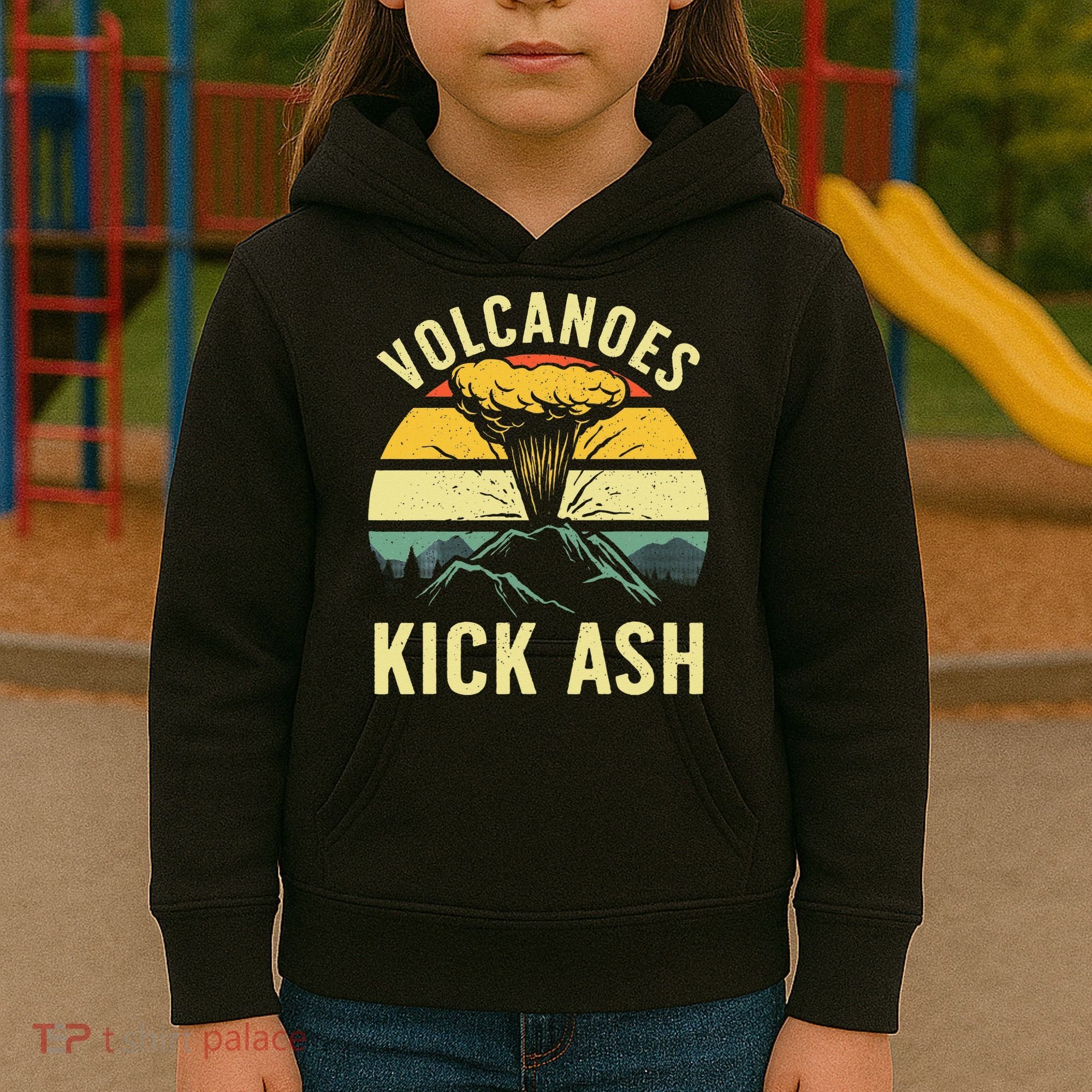 Cool Volcano For Men Women Kids Volcanic Ash Volcano Lover Kids Hoodie