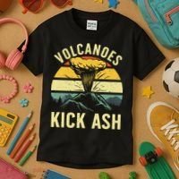 Cool Volcano For Men Women Kids Volcanic Ash Volcano Lover Kids T-Shirt thumb 3